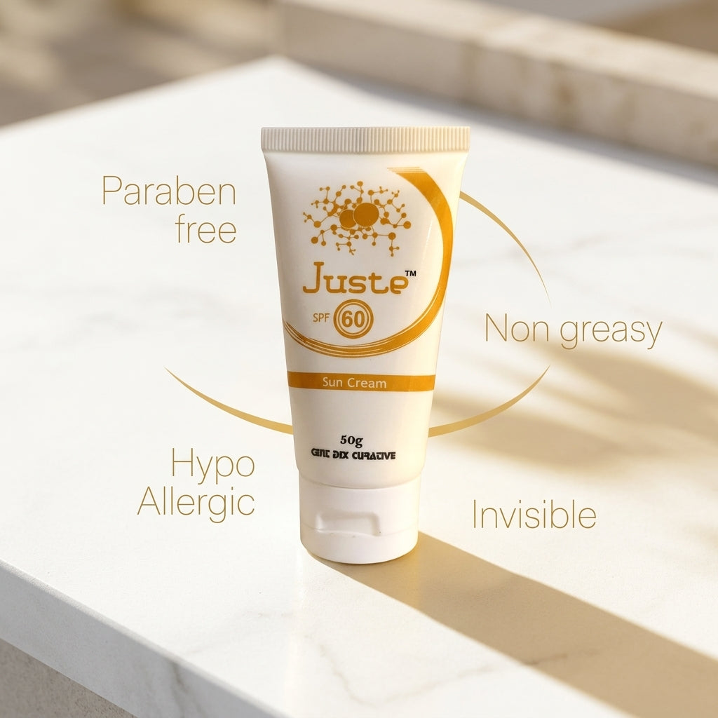 Juste SunCream SPF 60 - Paraben Free