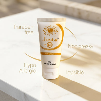 Juste SunCream SPF 60 - Paraben Free